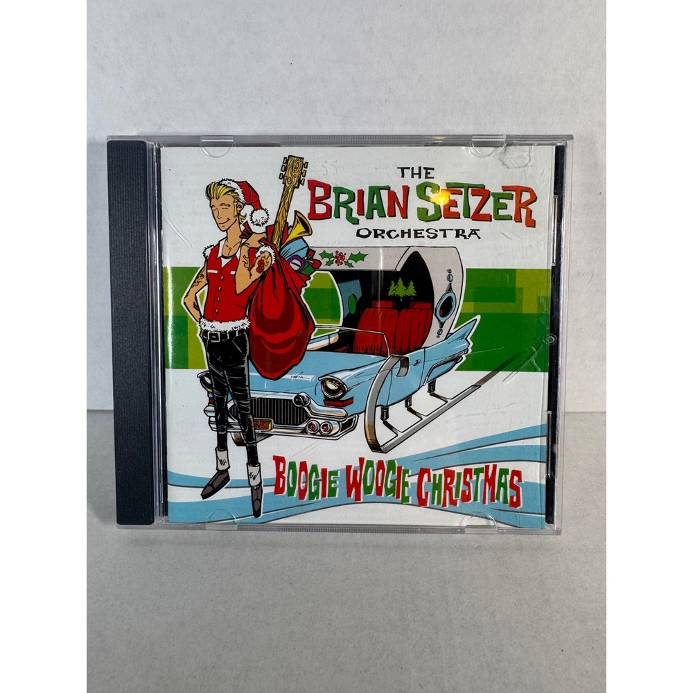 The Brian Setzer Orchestra Boogie Woogie Christmas CD 2002 Rockabilly Tested